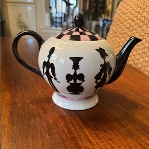 Nordstrom R. Toledo Checkered Art Deco Ceramic Teapot